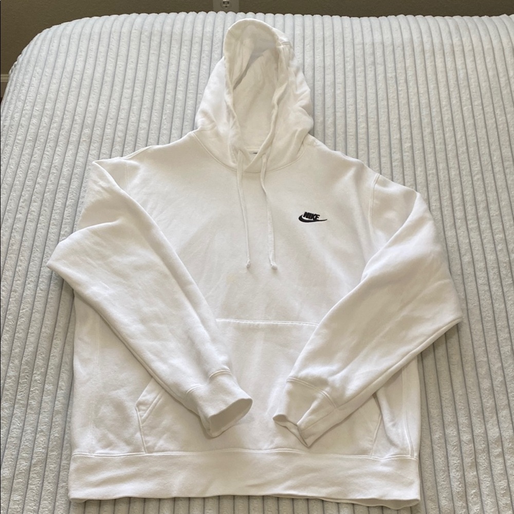 Nike White Hoodie Size Medium